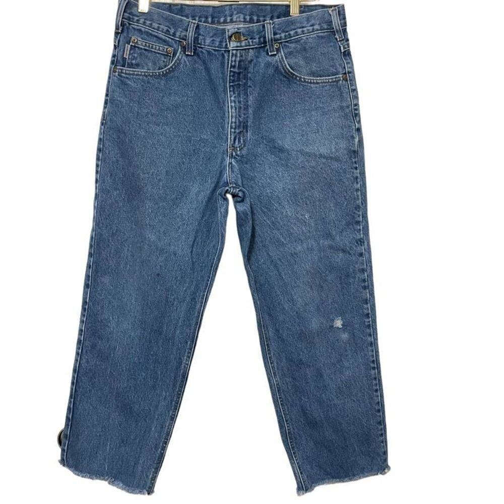 Carhartt Classic Fit 5 Pocket Blue Jeans Men's SZ 32 Denim Streetwear